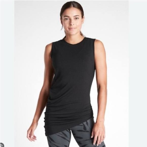 Athleta Asymmetrical Tee | Size S | Nylon & Spandex | Short Sleeve | Relaxed Fit - Picture 5 of 5